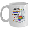 Free Aunt Hugs Rainbow Elephant LGBT Pride Month Mug | teecentury