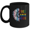 Free Auntie Hugs LGBT LGBTQ Gay Pride Rainbow Sunflower Mug | teecentury