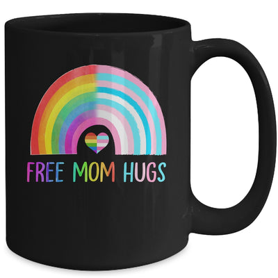 Free Mom Hugs Gay Pride LGBTQ LGBT Rainbow Mothers Day Mug | teecentury