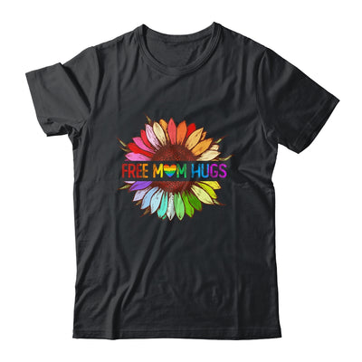 Free Mom Hugs Gay Pride LGBT Sunflower Rainbow Flower T-Shirt & Tank Top | Teecentury.com