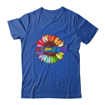 Free Mom Hugs Gay Pride LGBT Sunflower Rainbow Flower T-Shirt & Tank Top | Teecentury.com