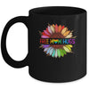 Free Mom Hugs Gay Pride LGBT Sunflower Rainbow Flower Mug Coffee Mug | Teecentury.com