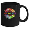 Free Mom Hugs Gay Pride LGBT Sunflower Rainbow Flower Mug Coffee Mug | Teecentury.com