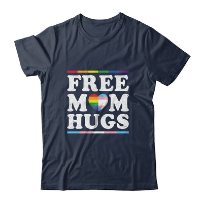 Free Mom Hugs Heart LGBTQ LGBT Pride Month Rainbow Shirt & Tank Top | teecentury