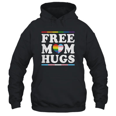 Free Mom Hugs Heart LGBTQ LGBT Pride Month Rainbow Shirt & Tank Top | teecentury