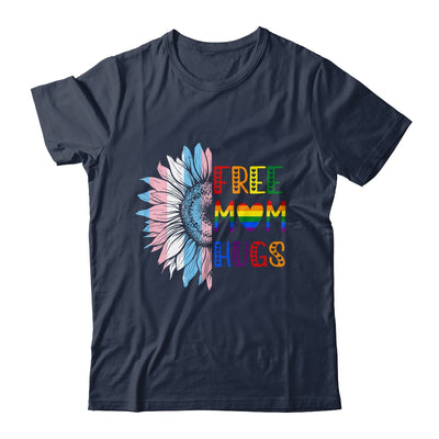 Free Mom Hugs LGBT LGBTQ Gay Pride Rainbow Sunflower Shirt & Tank Top | teecentury