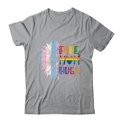 Free Mom Hugs LGBT LGBTQ Gay Pride Rainbow Sunflower Shirt & Tank Top | teecentury