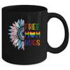 Free Mom Hugs LGBT LGBTQ Gay Pride Rainbow Sunflower Mug | teecentury