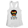 Free Mom Hugs Messy Bun LGBT Pride Month LGBTQ Black Women Shirt & Tank Top | teecentury