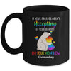 Free Mom Hugs Proud Bear Rainbow LGBT Gay Pride LGBTQ Mug | teecentury