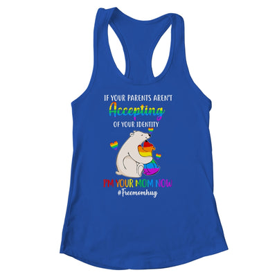 Free Mom Hugs Proud Bear Rainbow LGBT Gay Pride LGBTQ Shirt & Tank Top | teecentury