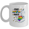 Free Mom Hugs Rainbow Elephant LGBT Pride Month Mug | teecentury