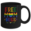 Free Mom Hugs Rainbow Heart LGBT Pride Month Mug Coffee Mug | Teecentury.com