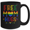 Free Mom Hugs Rainbow Heart LGBT Pride Month Mug Coffee Mug | Teecentury.com