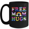 Free Mom Hugs Rainbow LGBT Lesbian Gay Pride Month Mug | teecentury