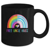 Free Uncle Hugs Gay Pride LGBTQ LGBT Rainbow Fathers Day Mug | teecentury