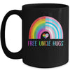 Free Uncle Hugs Gay Pride LGBTQ LGBT Rainbow Fathers Day Mug | teecentury