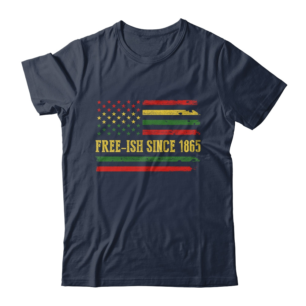 Freeish Since 1865 Juneteenth Black History Flag African T-Shirt & Hoodie | Teecentury.com