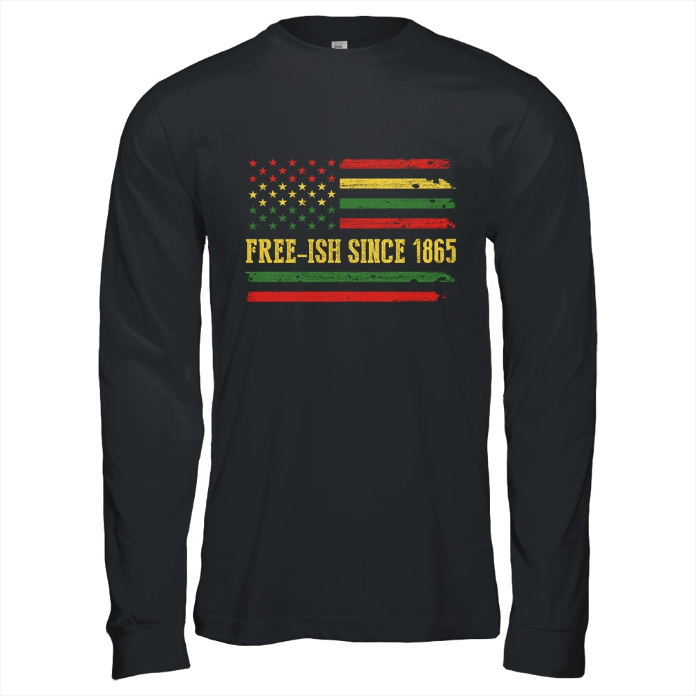 Freeish Since 1865 Juneteenth Black History Flag African T-Shirt & Hoodie | Teecentury.com