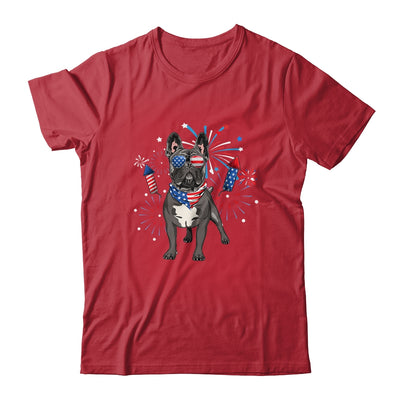 French Bulldog Dog American USA Flag 4th of July women Lover Shirt & Tank Top | teecentury