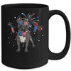 French Bulldog Dog American USA Flag 4th of July women Lover Mug | teecentury