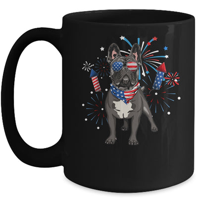 French Bulldog Dog American USA Flag 4th of July women Lover Mug | teecentury