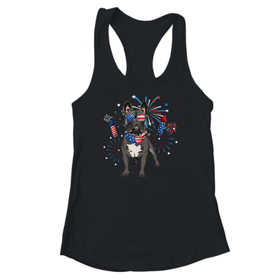 French Bulldog Dog American USA Flag 4th of July women Lover Shirt & Tank Top | teecentury