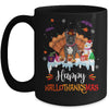 French Bulldog HalloThanksMas Halloween Thanksgiving Christmas Mug | teecentury