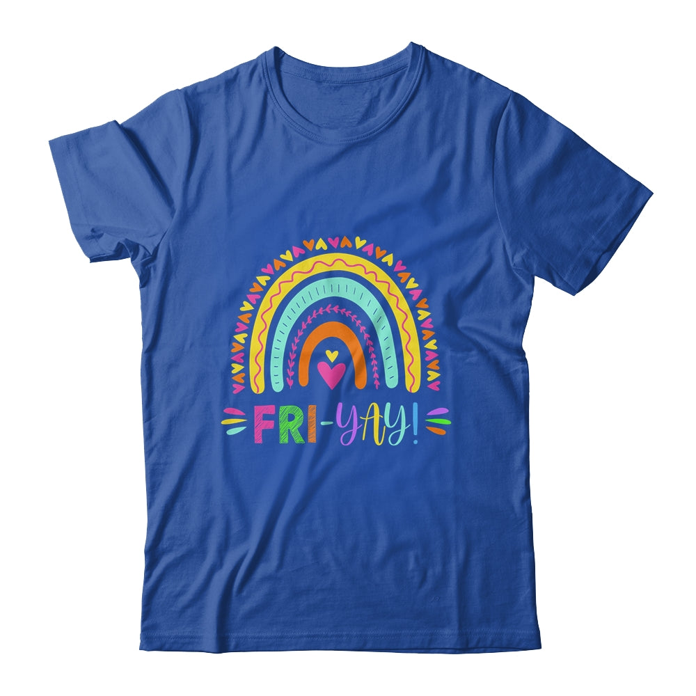 Fri-Yay Funny Teacher Weekend Back To School T-Shirt & Hoodie | Teecentury.com