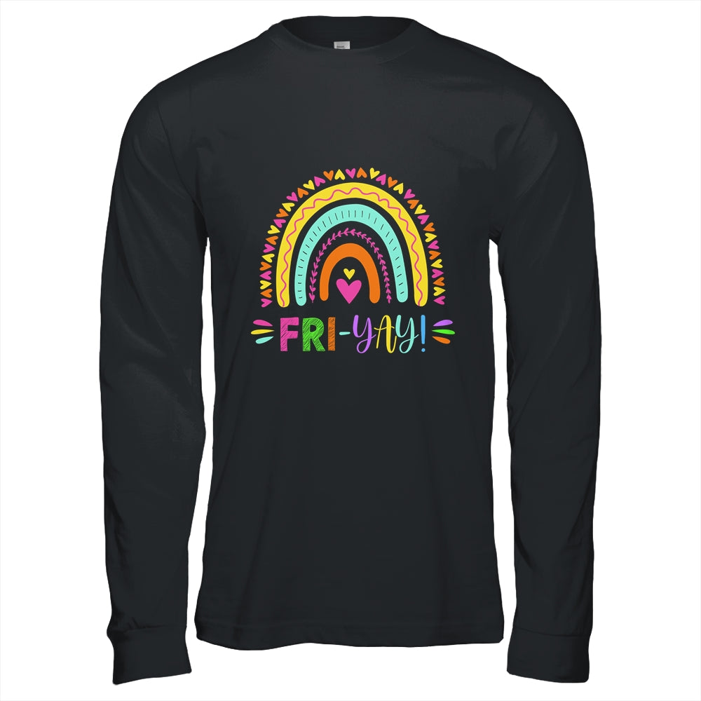 Fri-Yay Funny Teacher Weekend Back To School T-Shirt & Hoodie | Teecentury.com