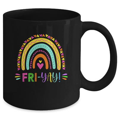 Fri-Yay Funny Teacher Weekend Back To School Mug Coffee Mug | Teecentury.com