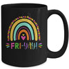 Fri-Yay Funny Teacher Weekend Back To School Mug Coffee Mug | Teecentury.com