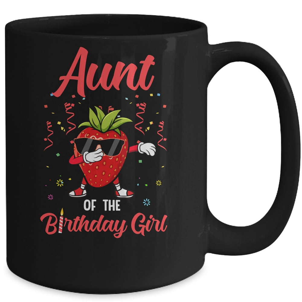 Fruit Lovers Aunt of the Birthday Girl Strawberry Mug Coffee Mug | Teecentury.com
