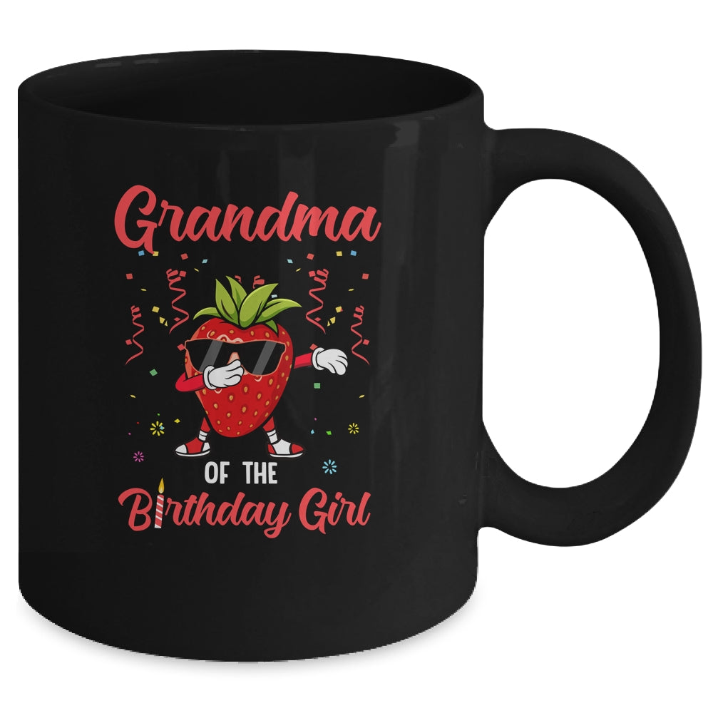 Fruit Lovers Grandma of the Birthday Girl Strawberry Mug Coffee Mug | Teecentury.com