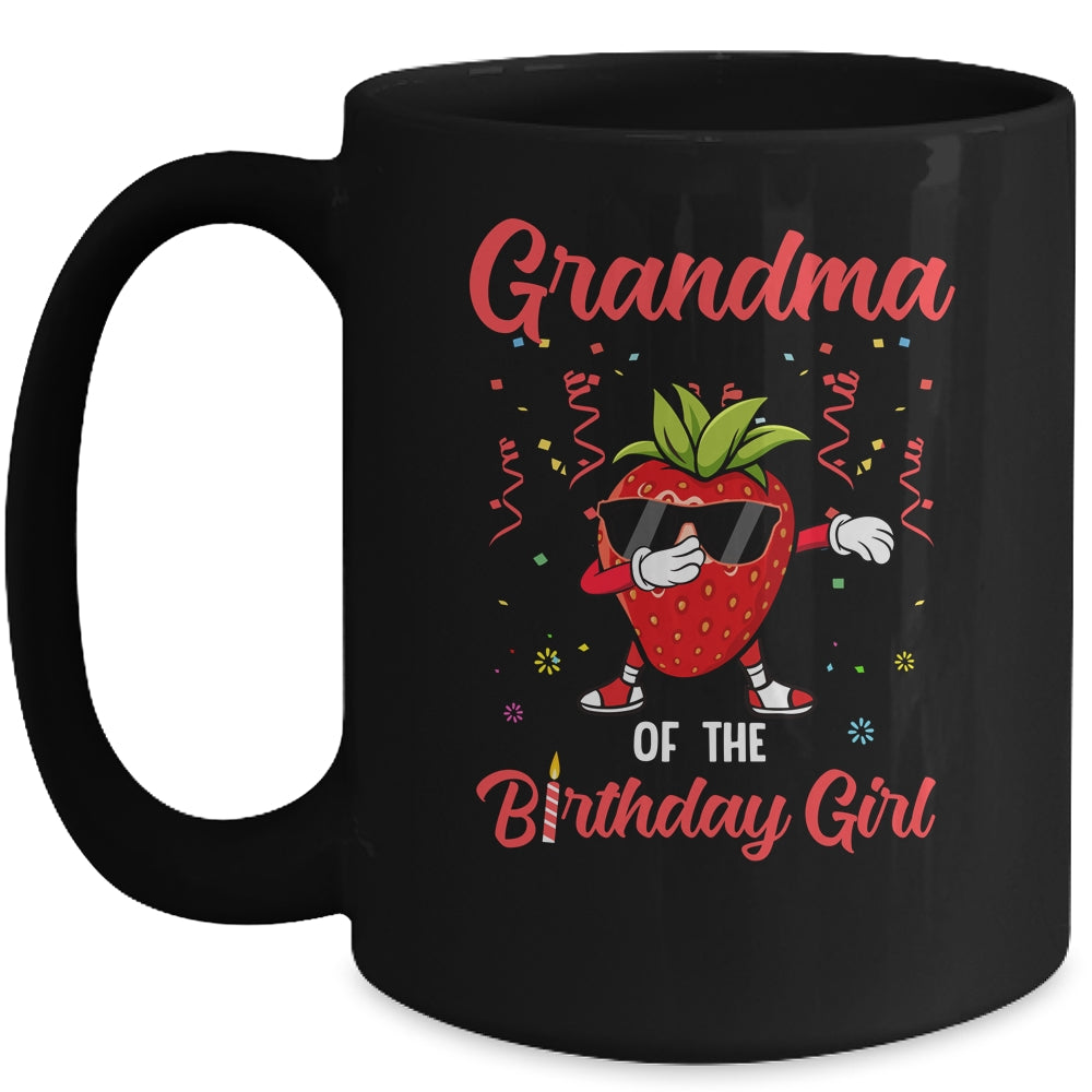 Fruit Lovers Grandma of the Birthday Girl Strawberry Mug Coffee Mug | Teecentury.com