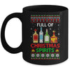 Full Of Christmas Spirits Funny Drinking Ugly Xmas Sweater Mug Coffee Mug | Teecentury.com