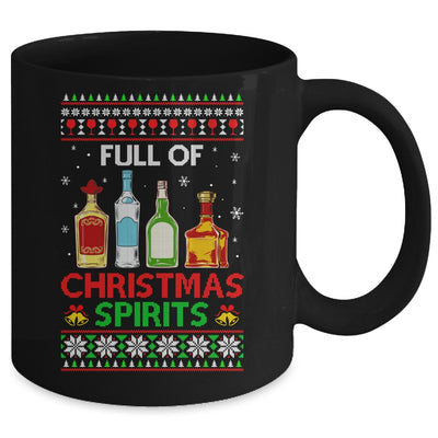Full Of Christmas Spirits Funny Drinking Ugly Xmas Sweater Mug Coffee Mug | Teecentury.com