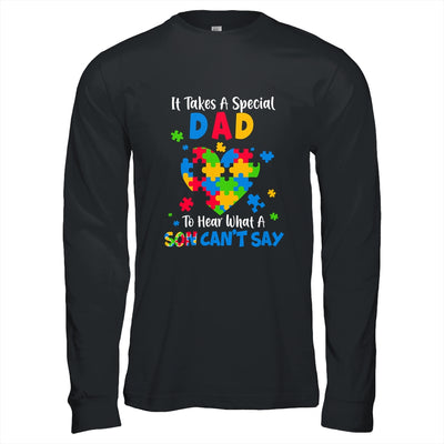 Fun Heart Puzzle Dad Autism Awareness Family Support Shirt & Hoodie | teecentury