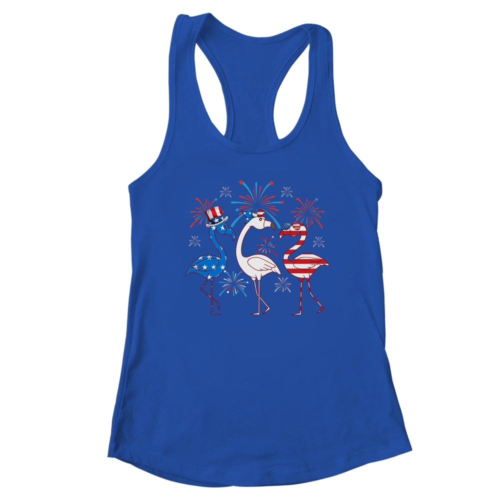 Funny 4th Of July Flamingo American Flag USA Independence T-Shirt & Tank Top | Teecentury.com