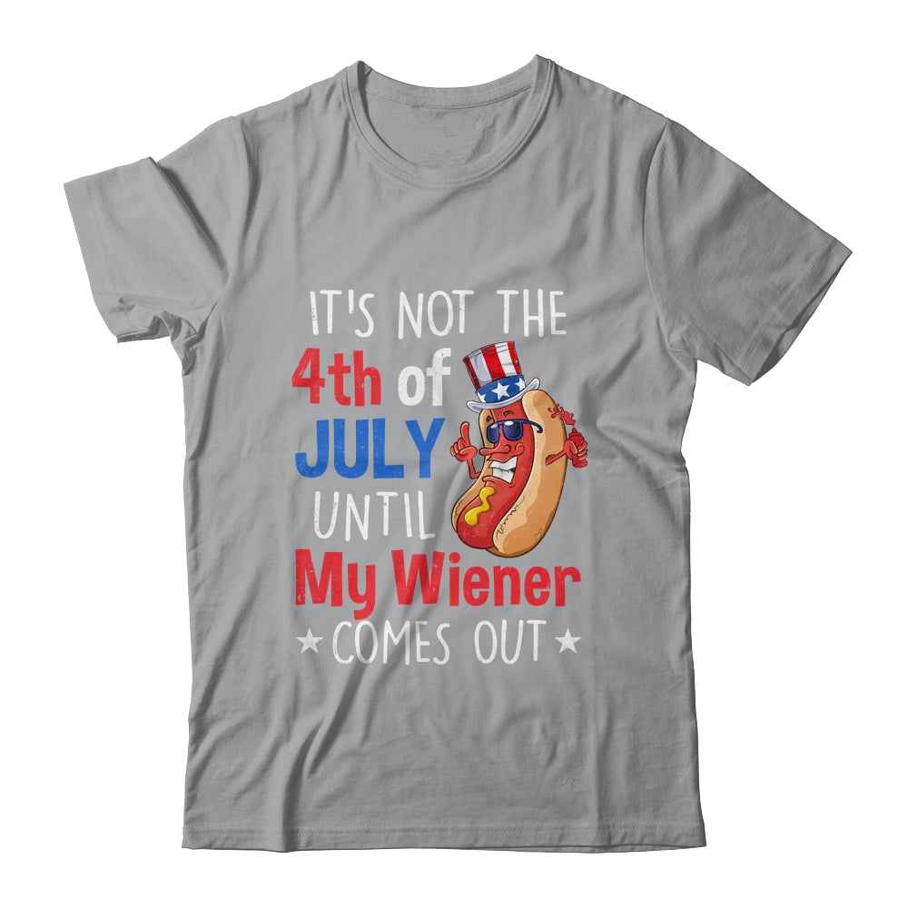 Funny 4th Of July Hot Dog Wiener Comes Out Humor T-Shirt & Tank Top | Teecentury.com