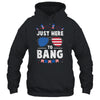 Funny 4th Of July I'm Just Here To Bang USA Flag Sunglasses T-Shirt & Tank Top | Teecentury.com