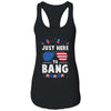 Funny 4th Of July I'm Just Here To Bang USA Flag Sunglasses T-Shirt & Tank Top | Teecentury.com