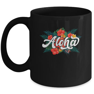 Funny Aloha Flowers Hawaiian Funny Hawaii Beach Luau Party Mug | teecentury