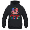 Funny American Flag Flip Flops Xmas Lights Christmas In July Shirt & Tank Top | teecentury