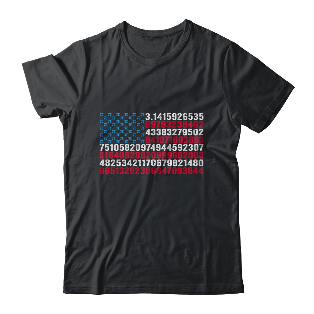 Funny And Cool School Teacher Men American Flag Pi Day Shirt & Hoodie | teecentury