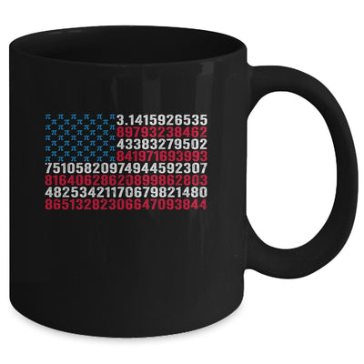 Funny And Cool School Teacher Men American Flag Pi Day Mug | teecentury