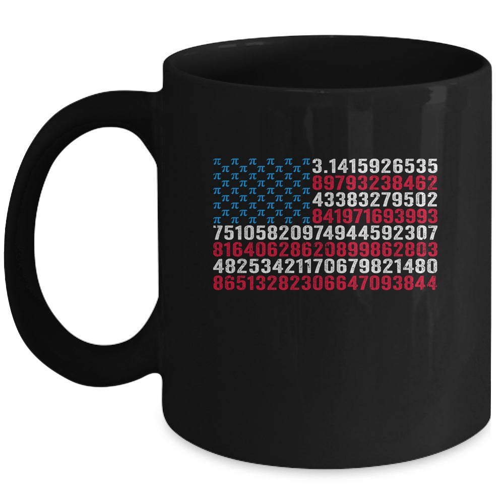 Funny And Cool School Teacher Men American Flag Pi Day Mug | teecentury
