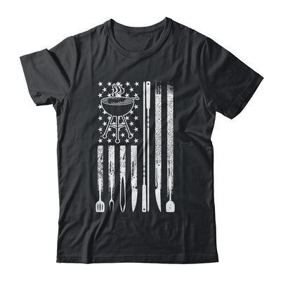 Funny BBQ Smoker Smoking Grilling And Barbecue Us Flag Shirt & Hoodie | teecentury
