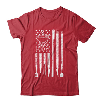Funny BBQ Smoker Smoking Grilling And Barbecue Us Flag Shirt & Hoodie | teecentury