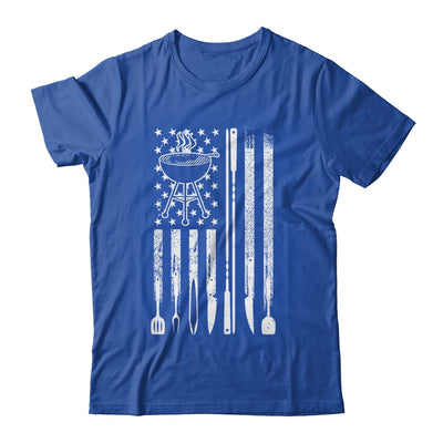 Funny BBQ Smoker Smoking Grilling And Barbecue Us Flag Shirt & Hoodie | teecentury